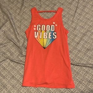 Wonder Nation girls good vibes tank top.